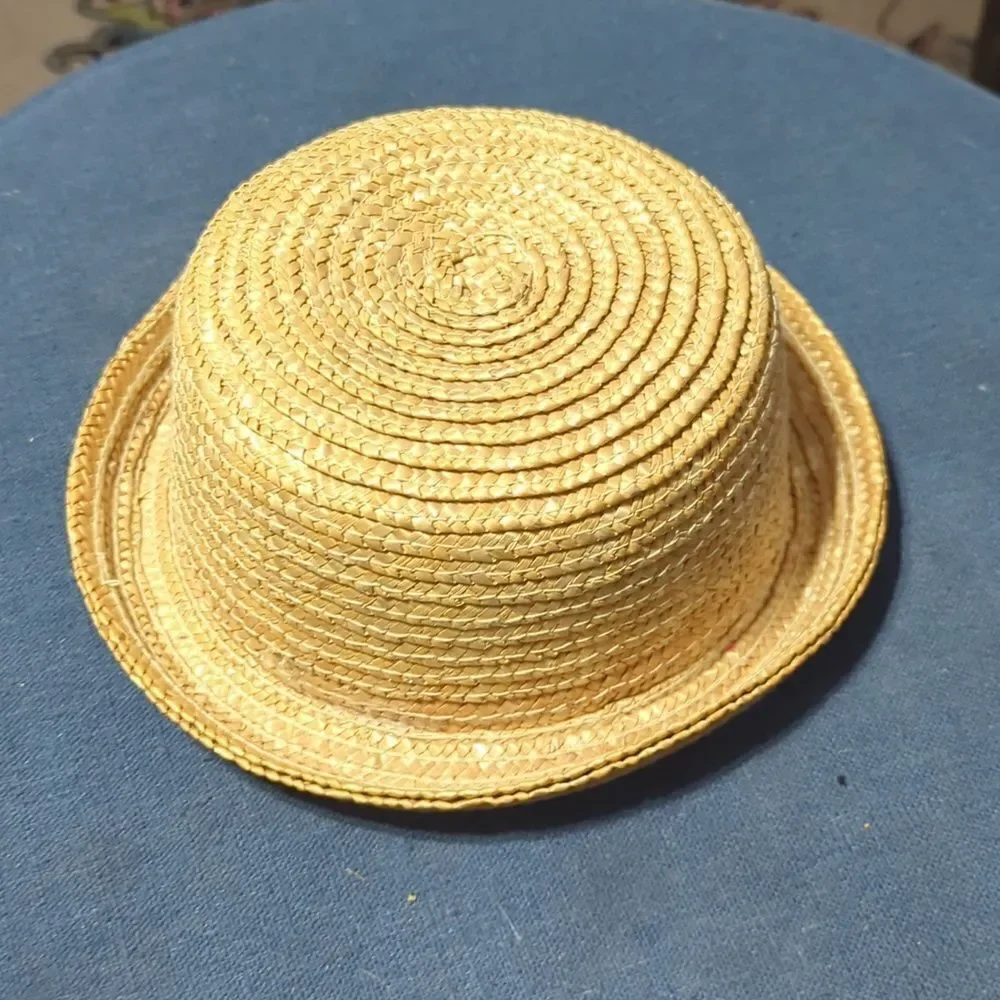 Vintage Classic Structured Straw‎ Hat, EUC, Size Medium